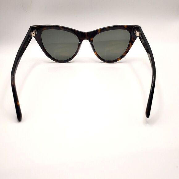 Saint Laurent SL425 Sunglasses Havana Tortoiseshell Cat Eye Green Lens 54mm YSL main image 10